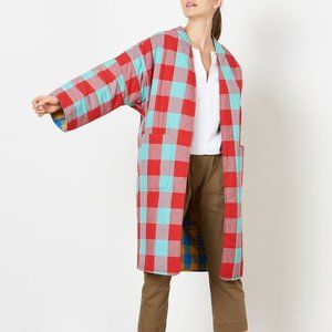 Mara Hoffman Willow Jacket in Reversible Plaid